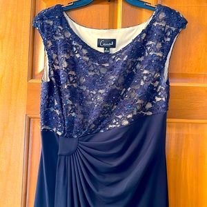 Navy blue formal dress
